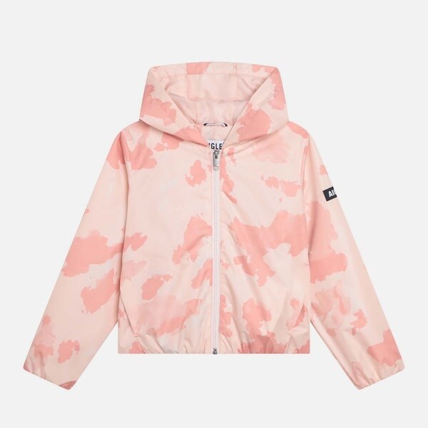 エーグル（AIGLE）/AIGLE 撥水 プリントフーデッドジャケット
