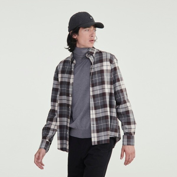 エーグル（AIGLE）/ボタンダウン 長袖チェックシャツ_4