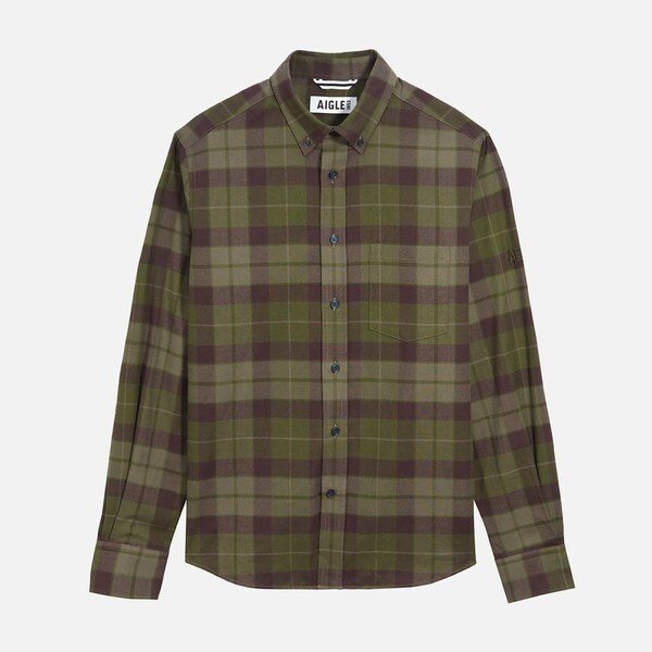 エーグル（AIGLE）/ボタンダウン 長袖チェックシャツ_12