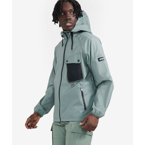 エーグル（AIGLE）/AIGLE 撥水 メッシュポケットフーデッドジャケット