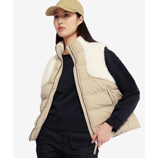 エーグル（AIGLE）/DUPONT SORONA中綿 シェルパフリース ボア切替え インサレーション ダブルジップダウンベ_1
