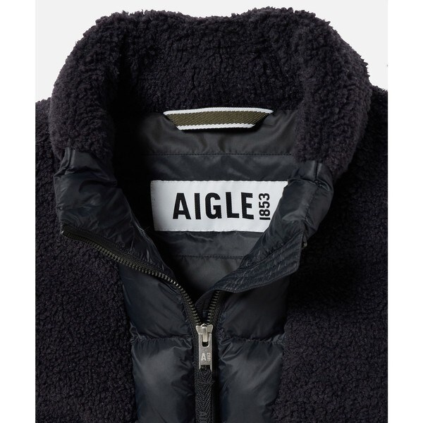 エーグル（AIGLE）/DUPONT SORONA中綿 シェルパフリース ボア切替え インサレーション ダブルジップダウンベ_11