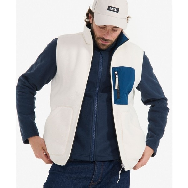 エーグル（AIGLE）/シェルパフリース リバーシブルベスト / スタンドジップフリースベスト