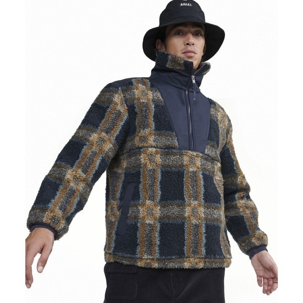エーグル（AIGLE）/裾ドロストコード ハイネック ハーフジップ シェルパフリース / ボアブルゾンの通販はトレーナー・スウェット