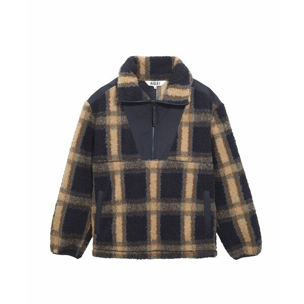 エーグル（AIGLE）/裾ドロストコード ハイネック ハーフジップ シェルパフリース / ボアブルゾンの通販は