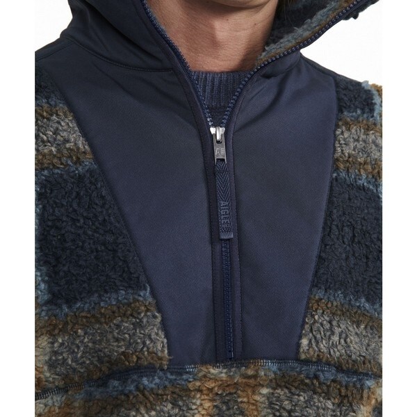 エーグル（AIGLE）/裾ドロストコード ハイネック ハーフジップ シェルパフリース / ボアブルゾンの通販は