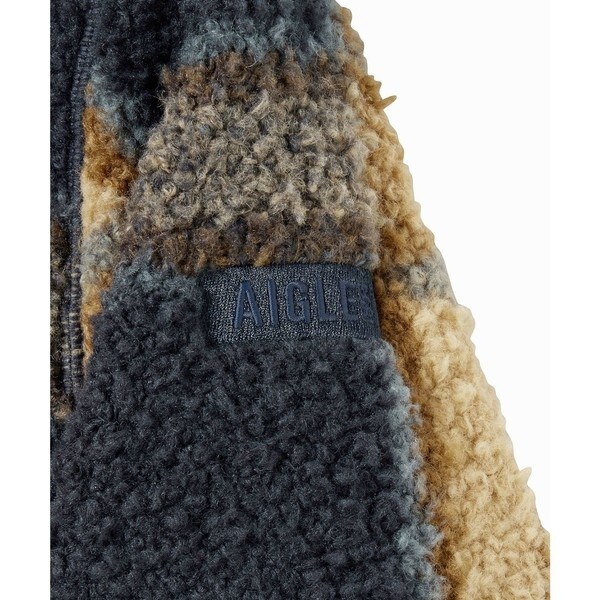 エーグル（AIGLE）/裾ドロストコード ハイネック ハーフジップ シェルパフリース / ボアブルゾンの通販は