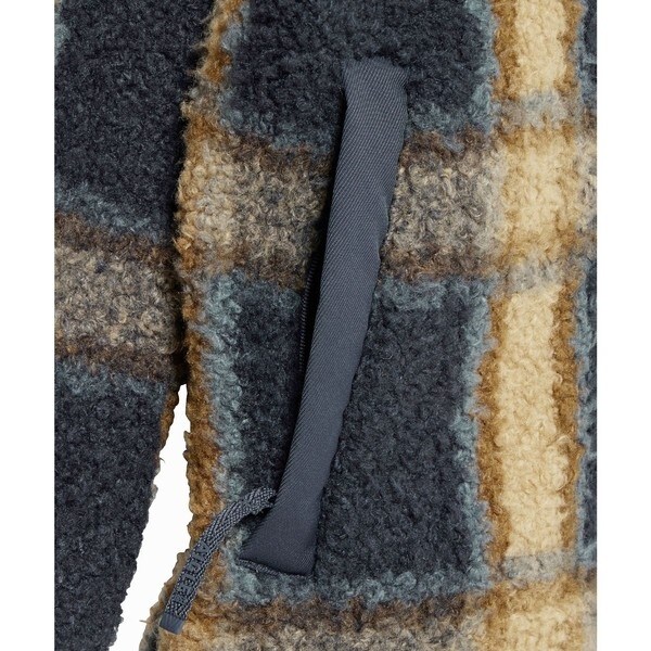 エーグル（AIGLE）/裾ドロストコード ハイネック ハーフジップ シェルパフリース / ボアブルゾンの通販は