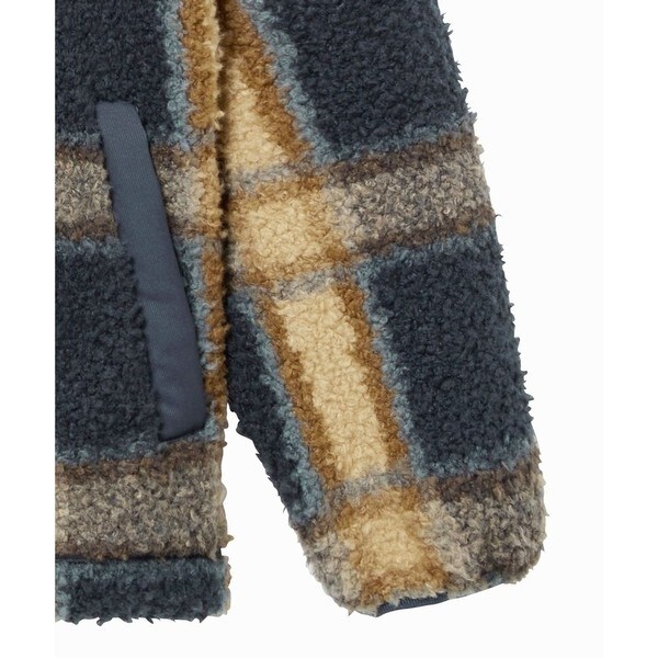 エーグル（AIGLE）/裾ドロストコード ハイネック ハーフジップ シェルパフリース / ボアブルゾンの通販は