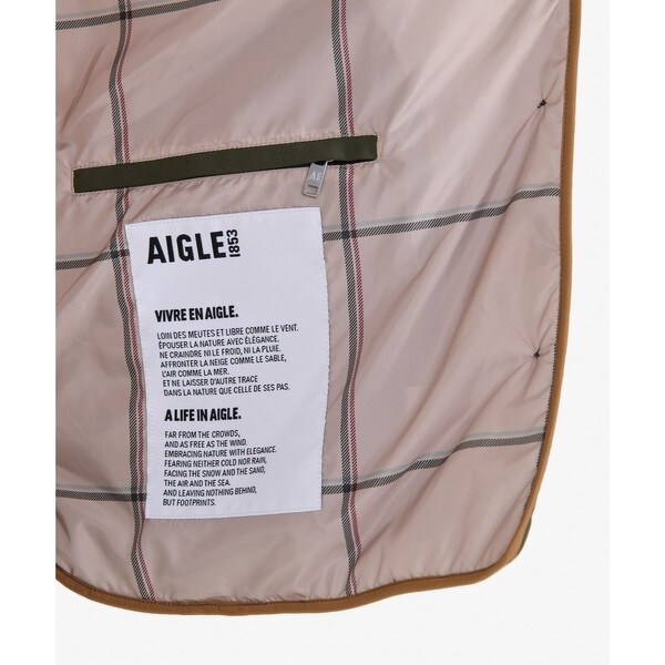 エーグル（AIGLE）/DUPONT SORONA中綿 透湿防水 撥水 防風 2WAY インサレーションキルティングジャケッ_12