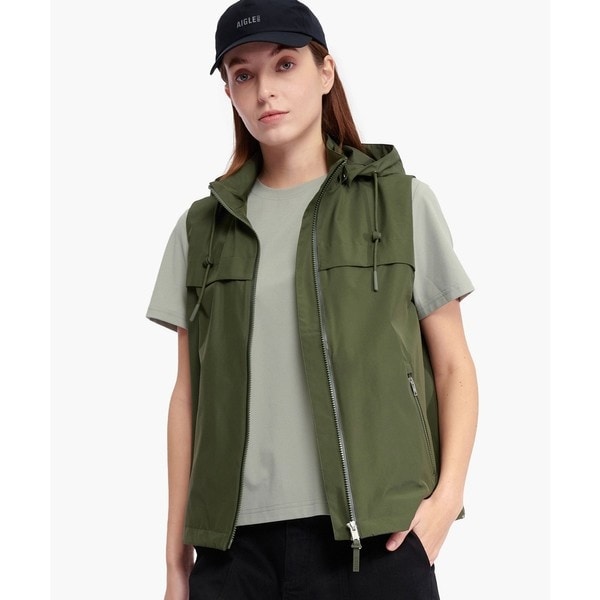 エーグル（AIGLE）/防風 透湿 撥水 防水 WINDSTOPPER ウインドストッパー スリーブレスジャケット ミリタリ