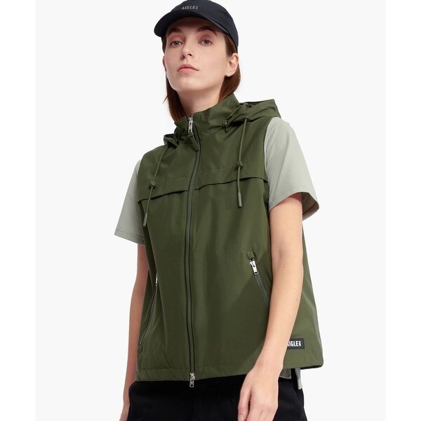 エーグル（AIGLE）/防風 透湿 撥水 防水 WINDSTOPPER ウインドストッパー スリーブレスジャケット ミリタリ_3