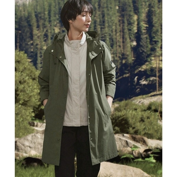 エーグル（AIGLE）/UVカット オーガニックコットンロング丈 フーデッドジャケット