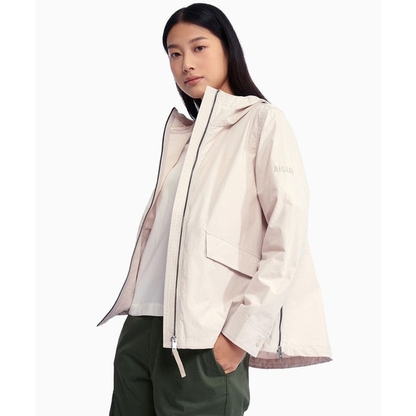 エーグル（AIGLE）/UPF40 UVカット オーガニックコットン フーデッドジャケット