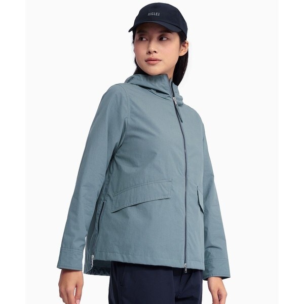 エーグル（AIGLE）/UPF40 UVカット オーガニックコットン フーデッドジャケット_9