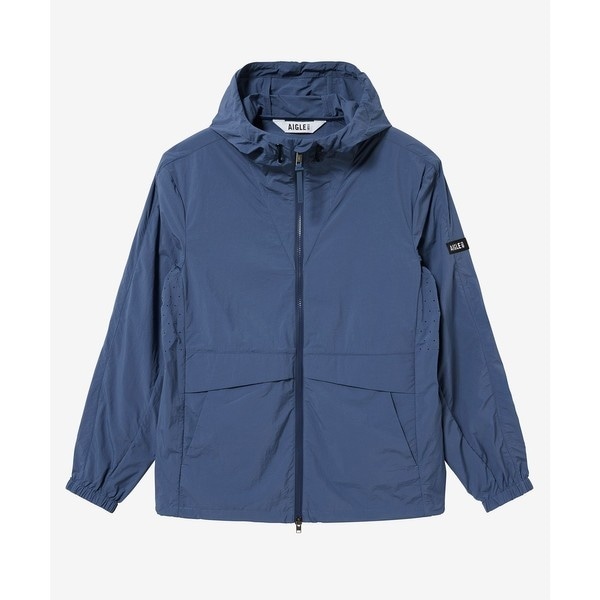 エーグル（AIGLE）/UVカット 撥水ライトウェイトフーデッド ナイロンジャケット