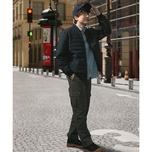 エーグル（AIGLE）/撥水 DUPONT SORONA中綿 リバーシブルインサレーションジャケット / 中綿ダウンジャケッ