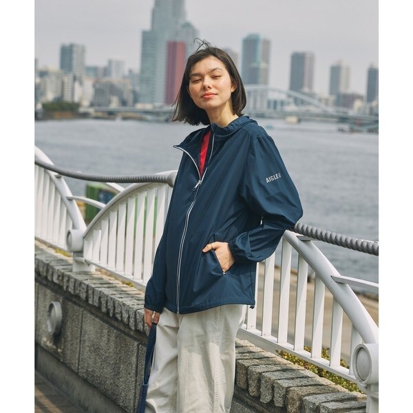エーグル（AIGLE）/撥水 UVカット ソーラーパック パッカブルフーデッドジャケット_8
