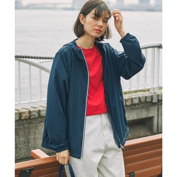 エーグル（AIGLE）/撥水 UVカット ソーラーパック パッカブルフーデッドジャケット_9