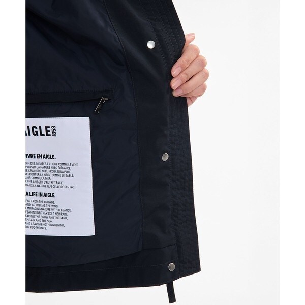 エーグル（AIGLE）/GORE−TEX ゴアテックス 防風 防水 撥水 透湿 フィッシュテールフーデッドジャケット_12