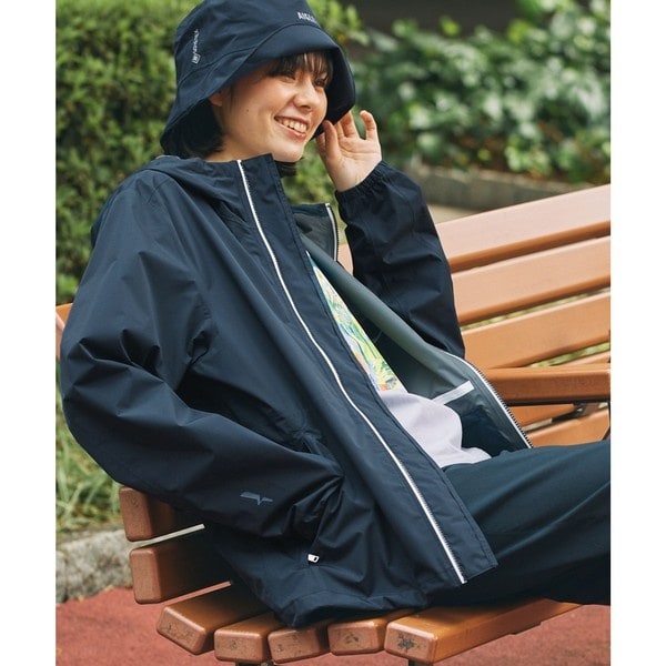 エーグル（AIGLE）/MTD 防水 撥水 透湿 ポケッタブル 軽量レインパックフーデッドジャケット