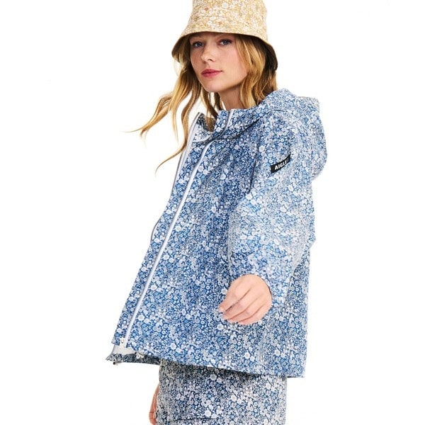 エーグル（AIGLE）/撥水リバティプリントフーデッドジャケット_4