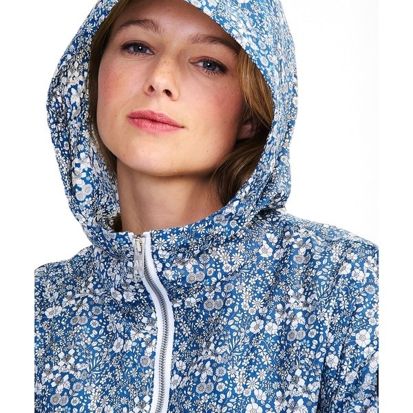 エーグル（AIGLE）/撥水リバティプリントフーデッドジャケット_6