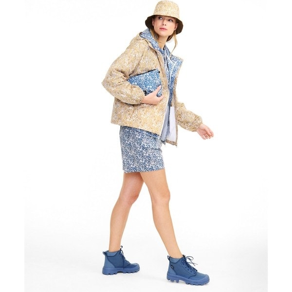 エーグル（AIGLE）/撥水リバティプリントフーデッドジャケット_11
