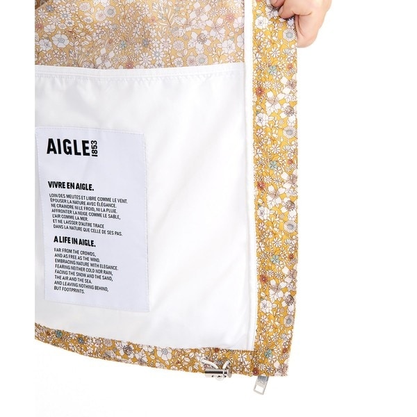 エーグル（AIGLE）/撥水リバティプリントフーデッドジャケット_15