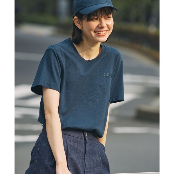 エーグル（AIGLE）/速乾 UVカット ワンポイントロゴ 半袖Tシャツ