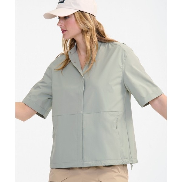 エーグル（AIGLE）/UVカット UPF40 吸水速乾ショートスリーブ ノーカラーシャツ