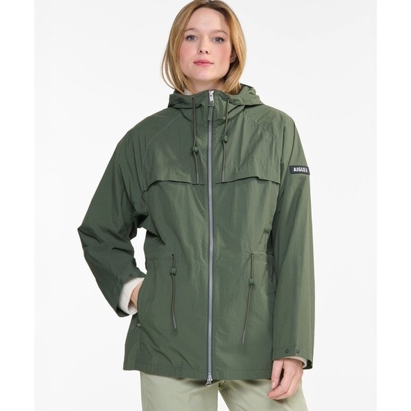 エーグル（AIGLE）/軽量 撥水 UVカット パッカブル ライトウェイトフーデッドナイロンジャケット