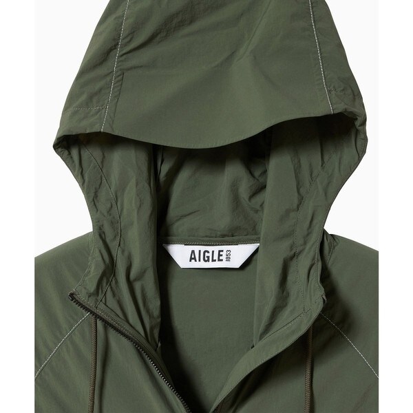 エーグル（AIGLE）/軽量 撥水 UVカット パッカブル ライトウェイトフーデッドナイロンジャケット