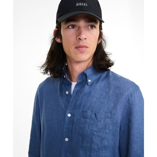 エーグル（AIGLE）/ロングスリーブ リネンシャツ