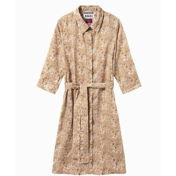 エーグル（AIGLE）/花柄 フラワー リバティロングシャツドレス / シャツワンピース_1