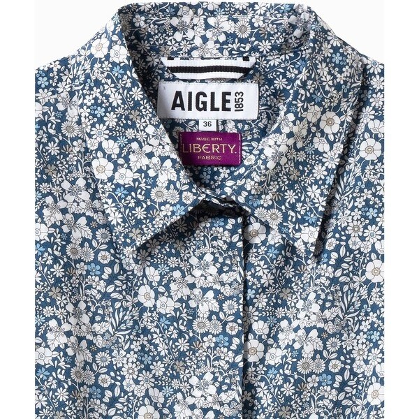 エーグル（AIGLE）/花柄 フラワー リバティロングシャツドレス / シャツワンピース_3