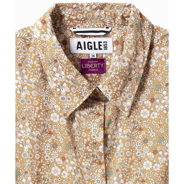 エーグル（AIGLE）/花柄 フラワー リバティロングシャツドレス / シャツワンピース_13
