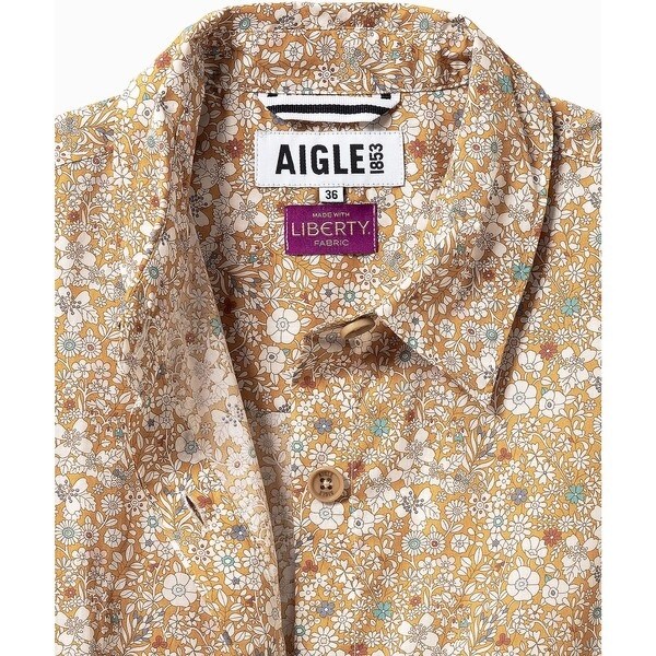 エーグル（AIGLE）/花柄 フラワー リバティロングシャツドレス / シャツワンピース_15