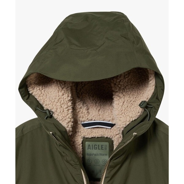 エーグル（AIGLE）/【RainPack Warm】透湿防水 レインパックウォーム ボアロングジャケット_10