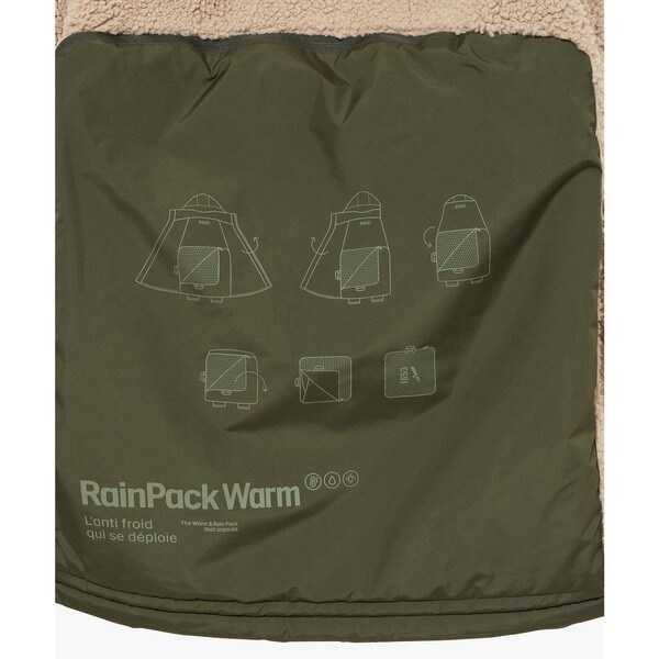 エーグル（AIGLE）/【RainPack Warm】透湿防水 レインパックウォーム ボアロングジャケット_17