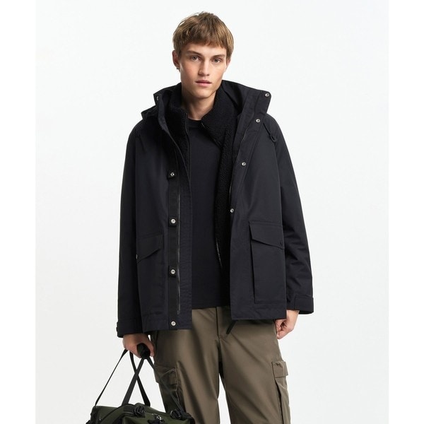 エーグル（AIGLE）/透湿 防水 防風 ミリタリーツイルフーデッドジャケット T−KIT / フード取り外し可