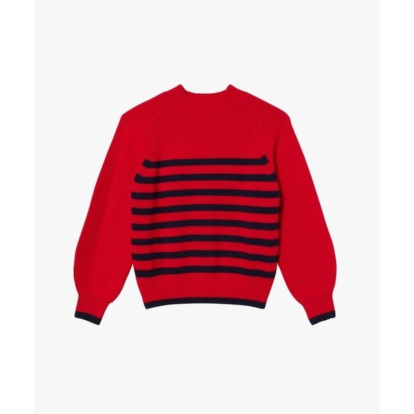 エーグル（AIGLE）/ウールブレンド ボーダーニットモックネックセーター_1