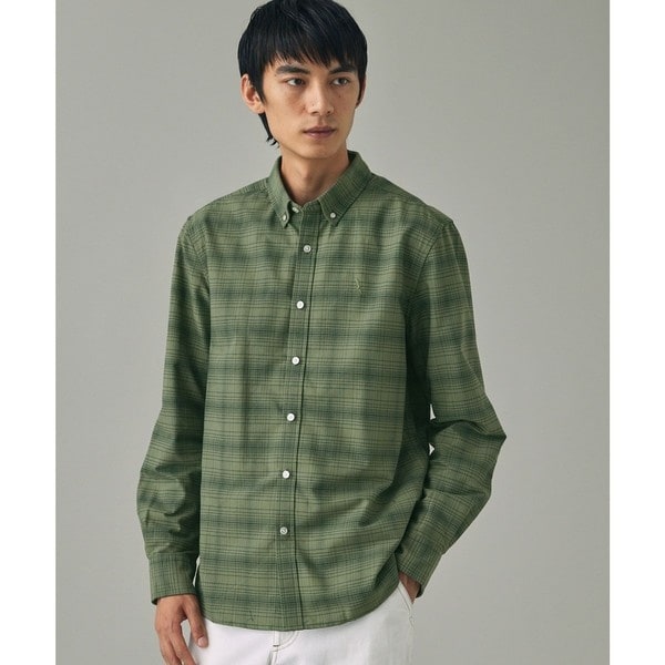エーグル（AIGLE）/吸水速乾 オックスフォードボタンダウンチェックシャツ_1