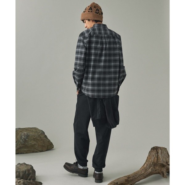 エーグル（AIGLE）/吸水速乾 オックスフォードボタンダウンチェックシャツ_6