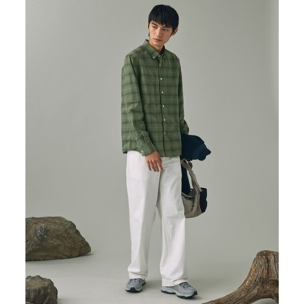 エーグル（AIGLE）/吸水速乾 オックスフォードボタンダウンチェックシャツ_10