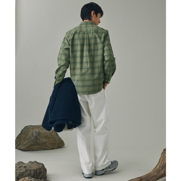 エーグル（AIGLE）/吸水速乾 オックスフォードボタンダウンチェックシャツ_11