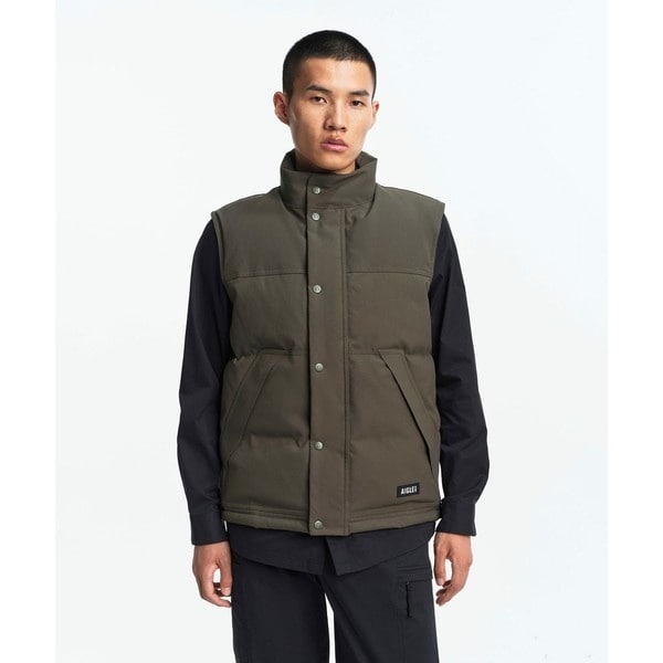エーグル（AIGLE）/撥水 スタンドカラージップ キルティングベスト