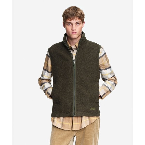 エーグル（AIGLE）/メリノウールブレンド スタンドカラーフリースベスト T−KIT