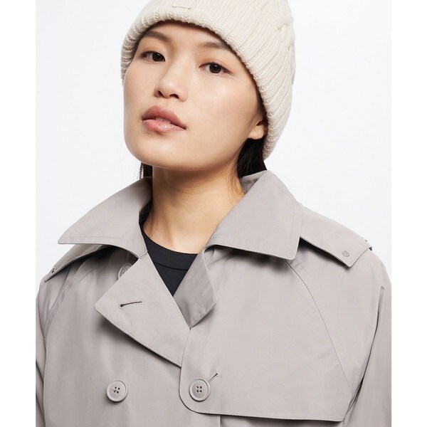 エーグル（AIGLE）/GORE TEX ゴアテックス 防風 防水 透湿 2レイヤー ショートトレンチコート / フード脱着_12