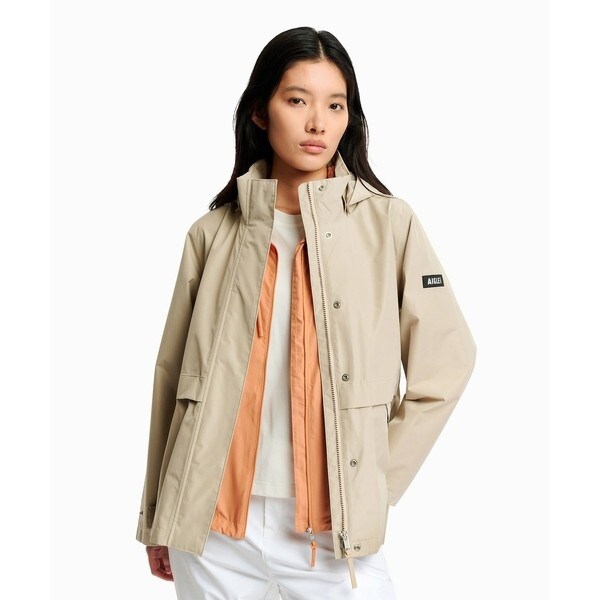 【NEW】エーグル（AIGLE）/GORE−TEX ゴアテックス 防水 透湿 防風 2レイヤー ミドル丈ジャケット / フード取り外し_4